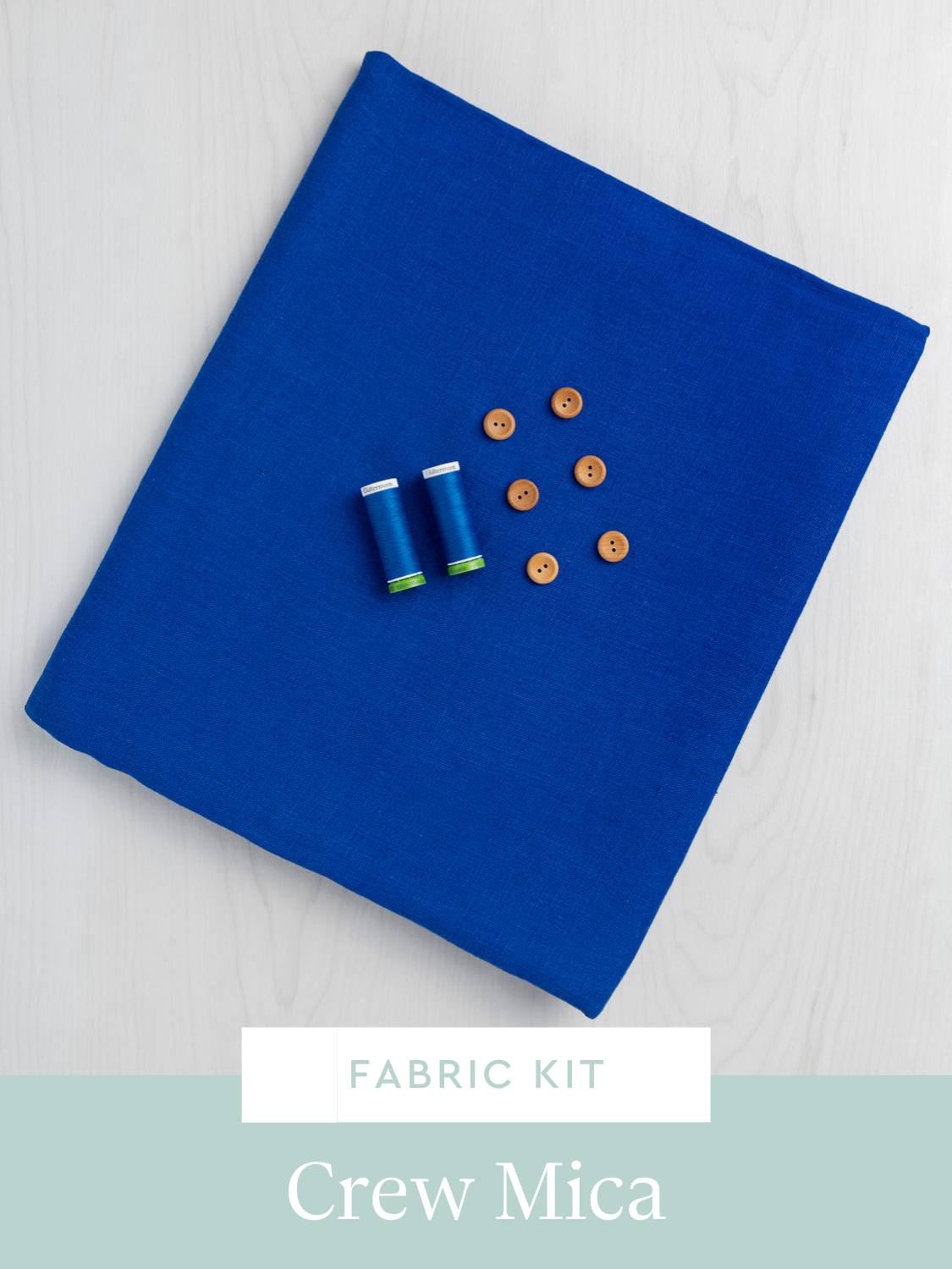 Mica Dress Kit | Cobalt Blue Midweight European Linen