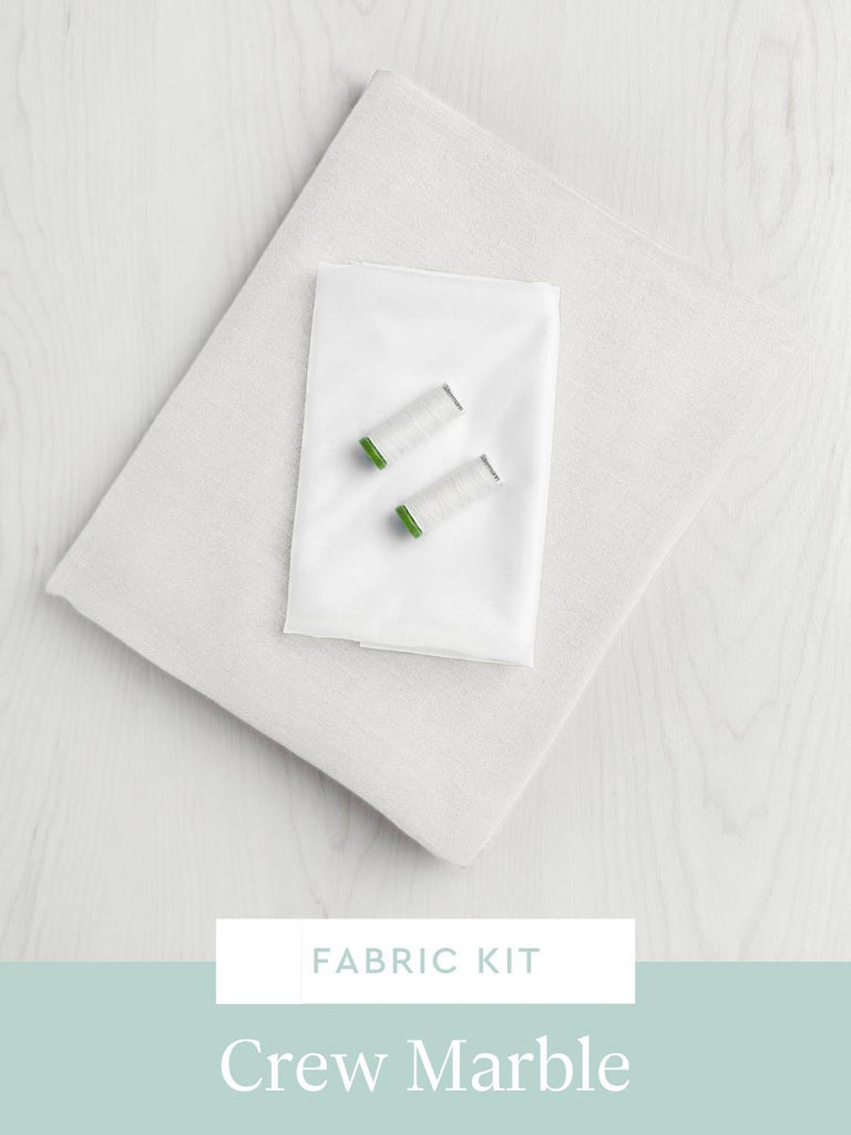 Marble Shell Top Kit | Cream Textured Viscose Linen