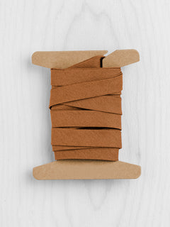 Double-Fold Cotton Poplin Bias Tape - 1/2" (13mm) wide - Caramel