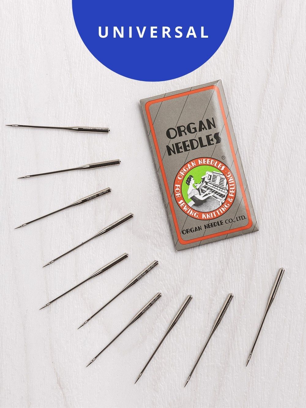 Universal Organ Sewing Machine Needles | Core Fabrics