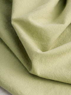 Tumbled Non Stretch Cotton - Green Tea