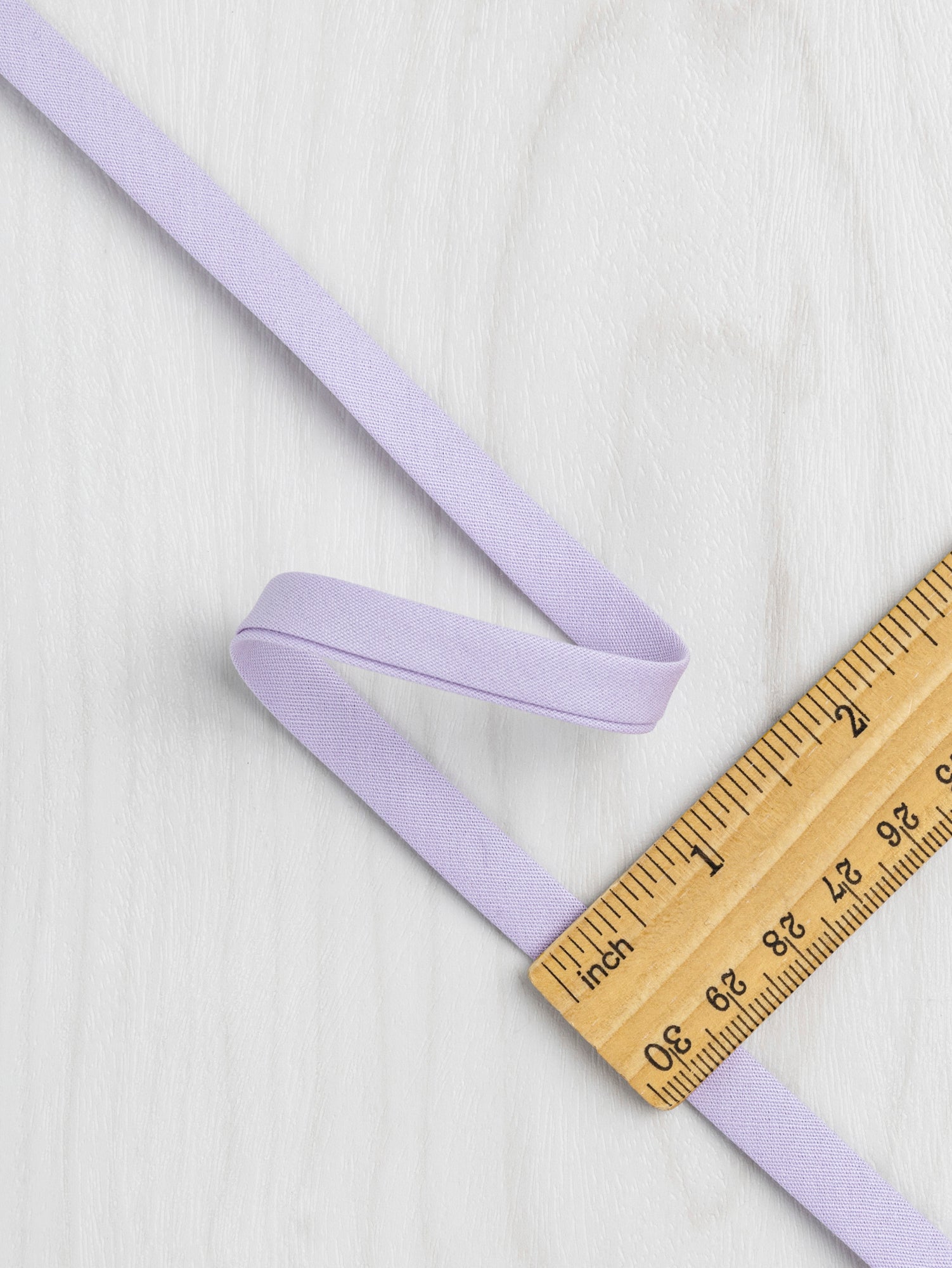 Double-Fold Cotton Poplin Bias Tape - 3/8' (10mm) wide - Lavender | Core Fabrics