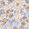 Amulet Print Ecovero Viscose - Cream + Periwinkle + Ochre - Swatch