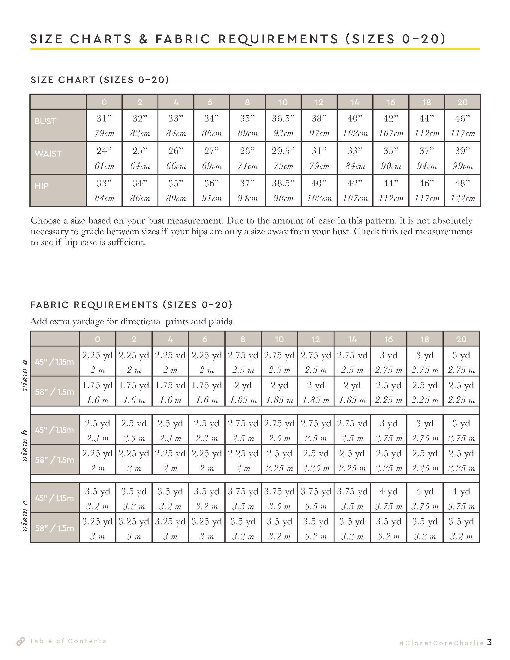 Charlie Caftan Pattern | Core Fabrics