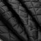 Nylon matelassé à losanges de fin de rouleau - Noir
