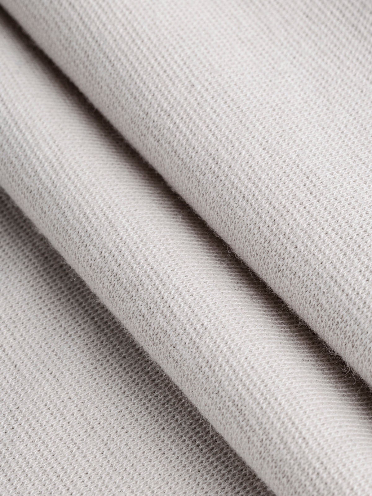Eco 1x1 Rib Knit Deadstock - Light Grey | Core Fabrics