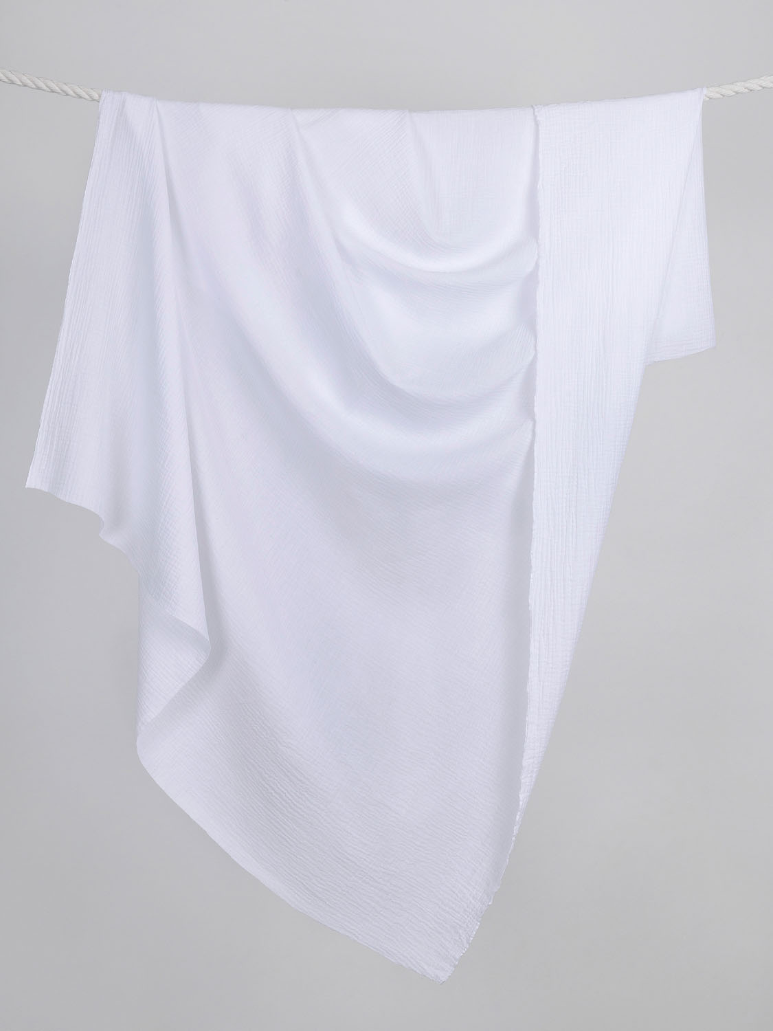 Organic Cotton Double Gauze - White | Core Fabrics