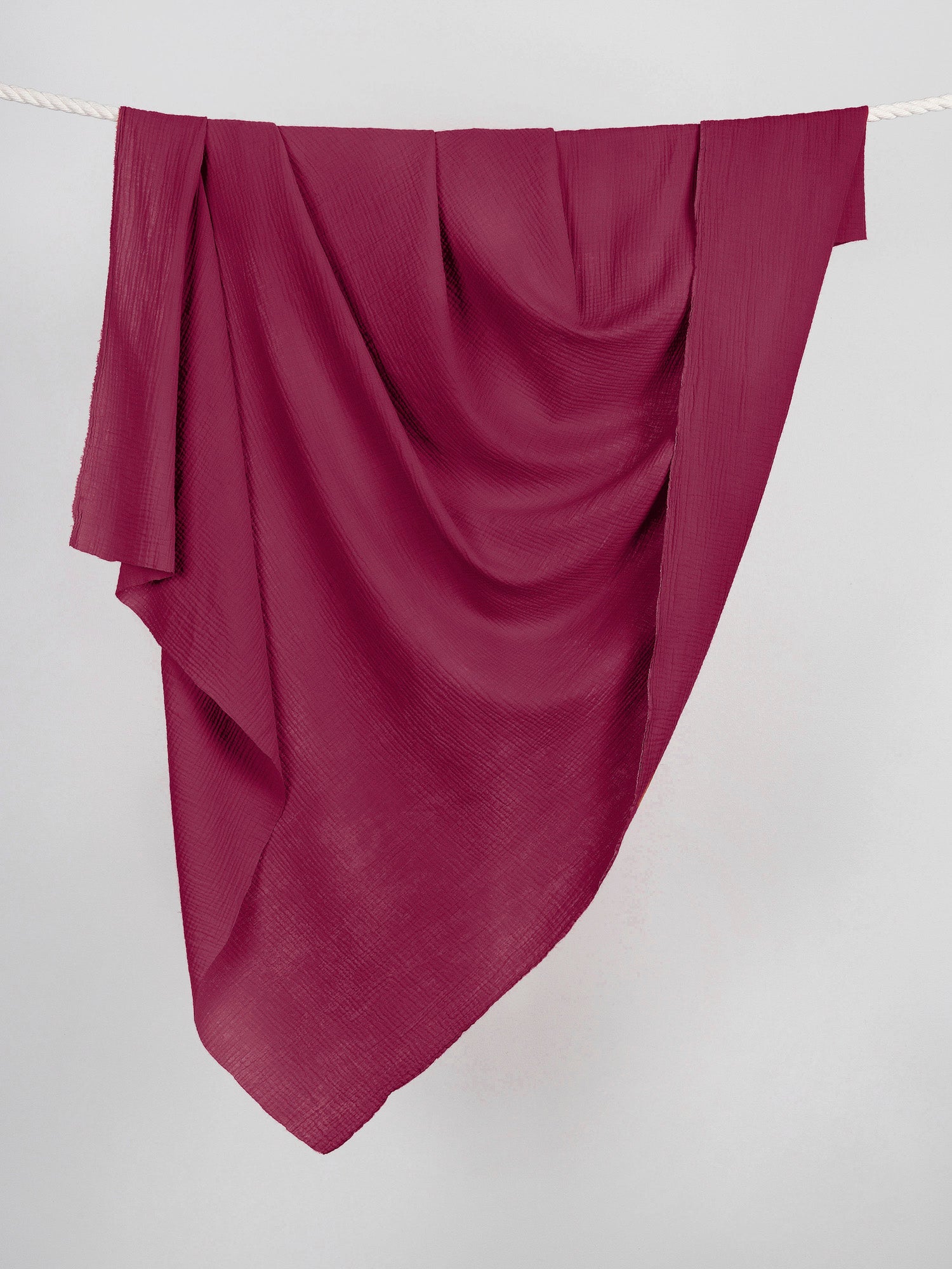 Organic Cotton Double Gauze - Magenta | Core Fabrics