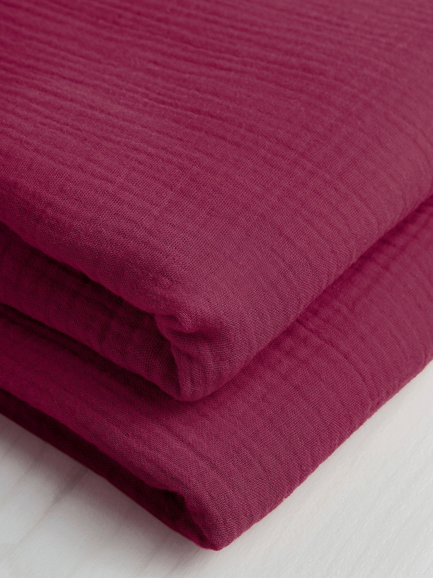 Organic Cotton Double Gauze - Magenta | Core Fabrics