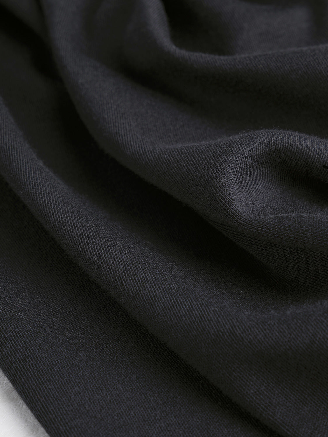Luxe Organic Cotton Jersey Knit - Black | Core Fabrics