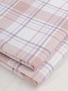 Midweight Plaid Cotton Flannel Deadstock - Mauve + Rose + Cream | Core Fabrics