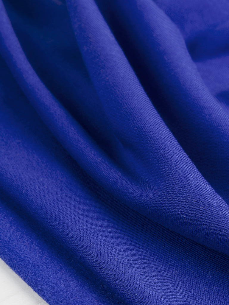 Polaire en coton biologique - Bleu royal