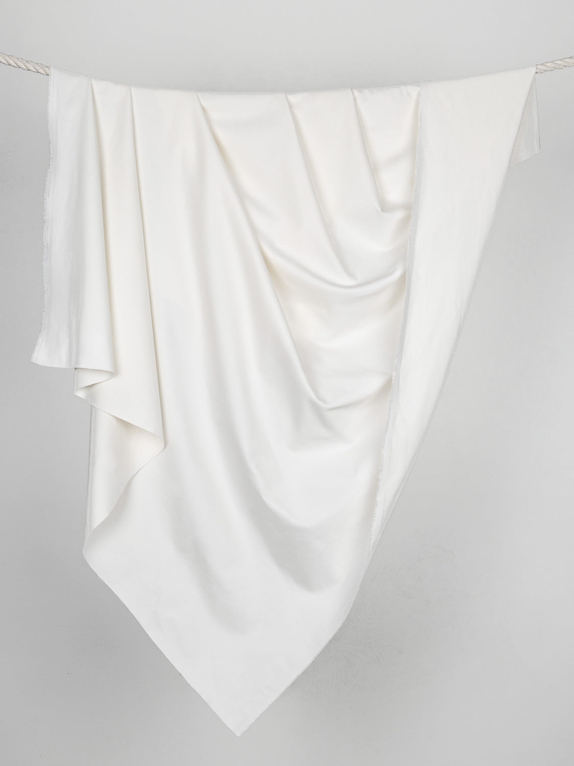 12.25 oz Organic Cotton Stretch Denim - White | Core Fabrics