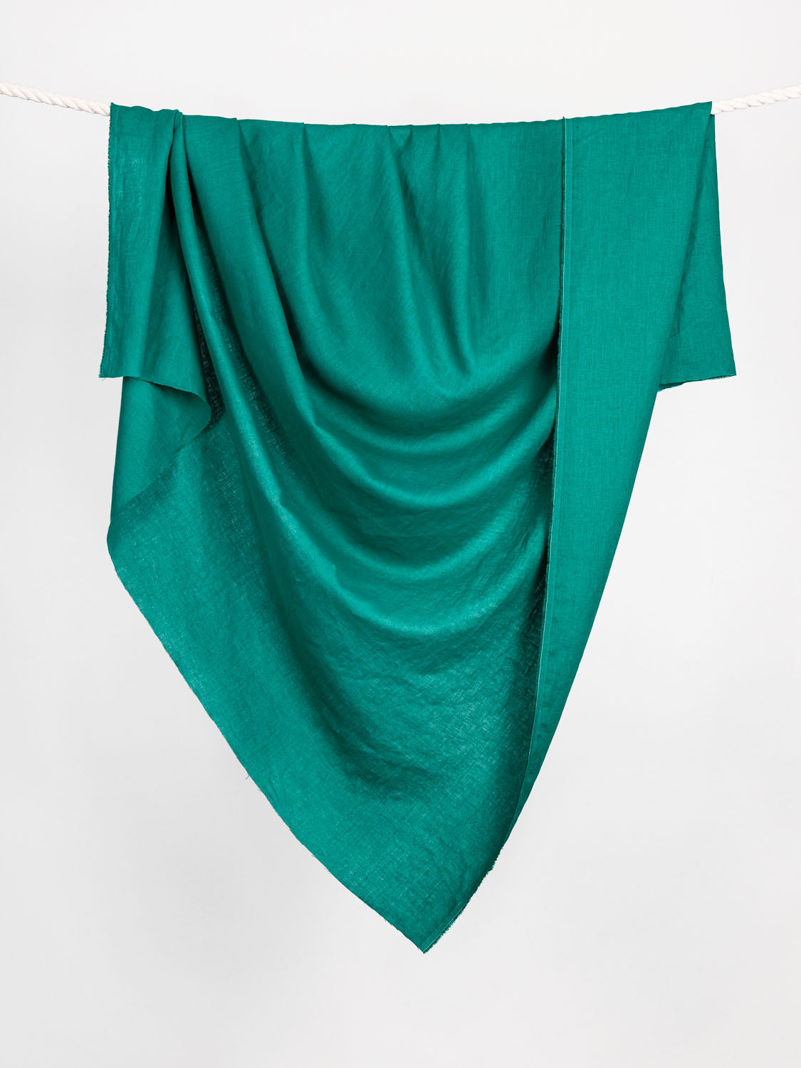 Midweight European Linen - Emerald Green | Core Fabrics