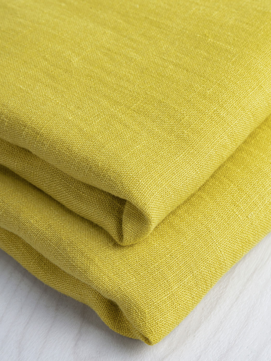 Midweight European Linen - Citron | Core Fabrics