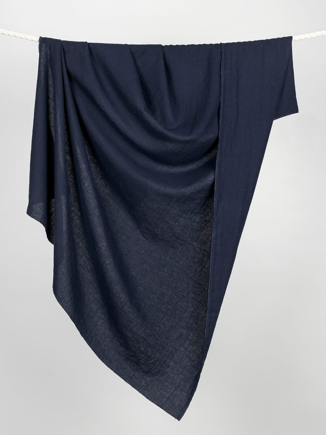 Midweight European Linen - Navy | Core Fabrics