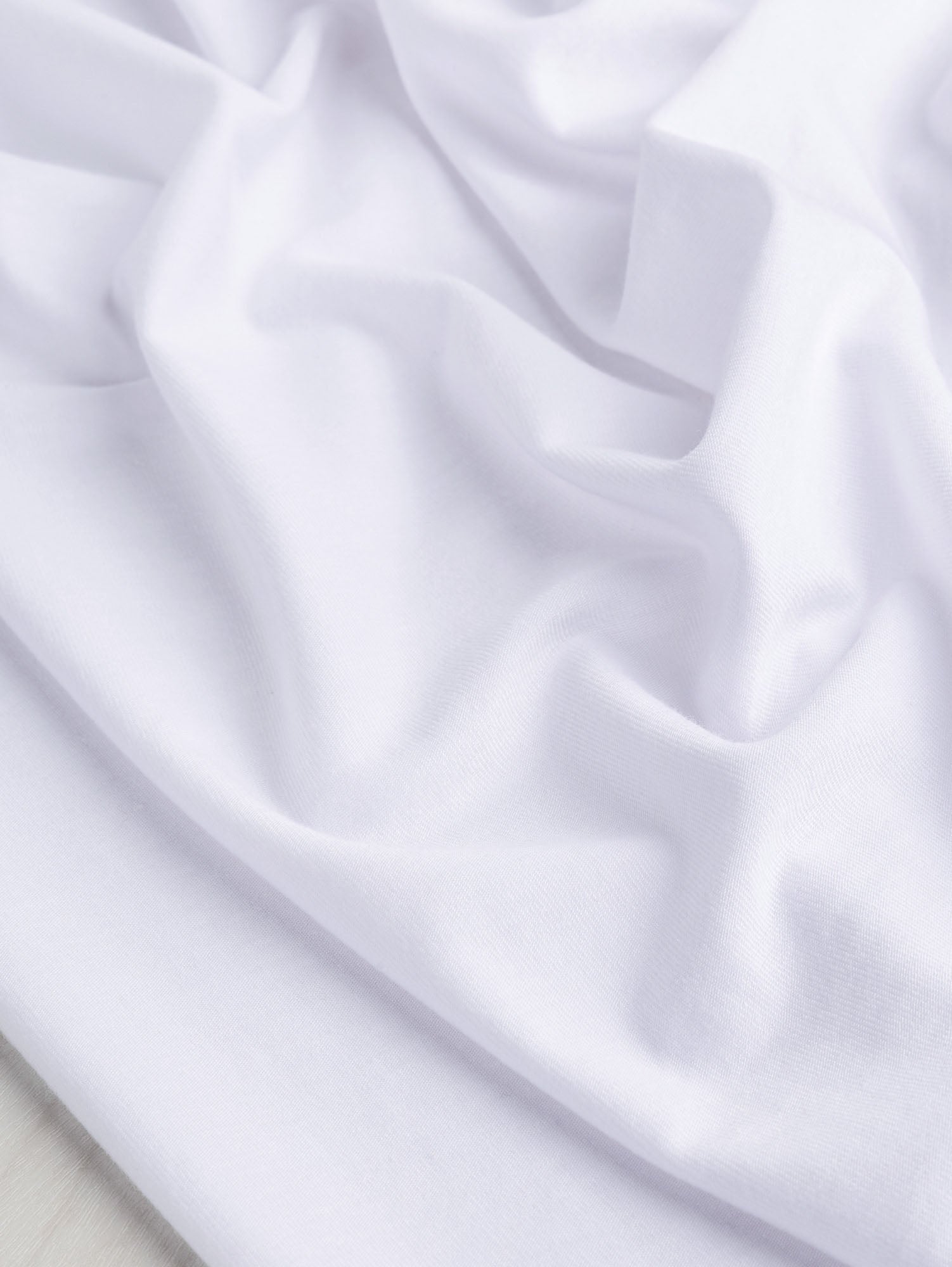 Organic Cotton + Tencel Stretch Knit Jersey - White | Core Fabrics