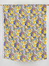 Paisley Flower Print Viscose Twill - Cream + Purple + Green + Orange  | Core Fabrics