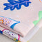 Go Fig—ure Print Organic Cotton Linen — Cream + Periwinkle + Light Green + Eggplant