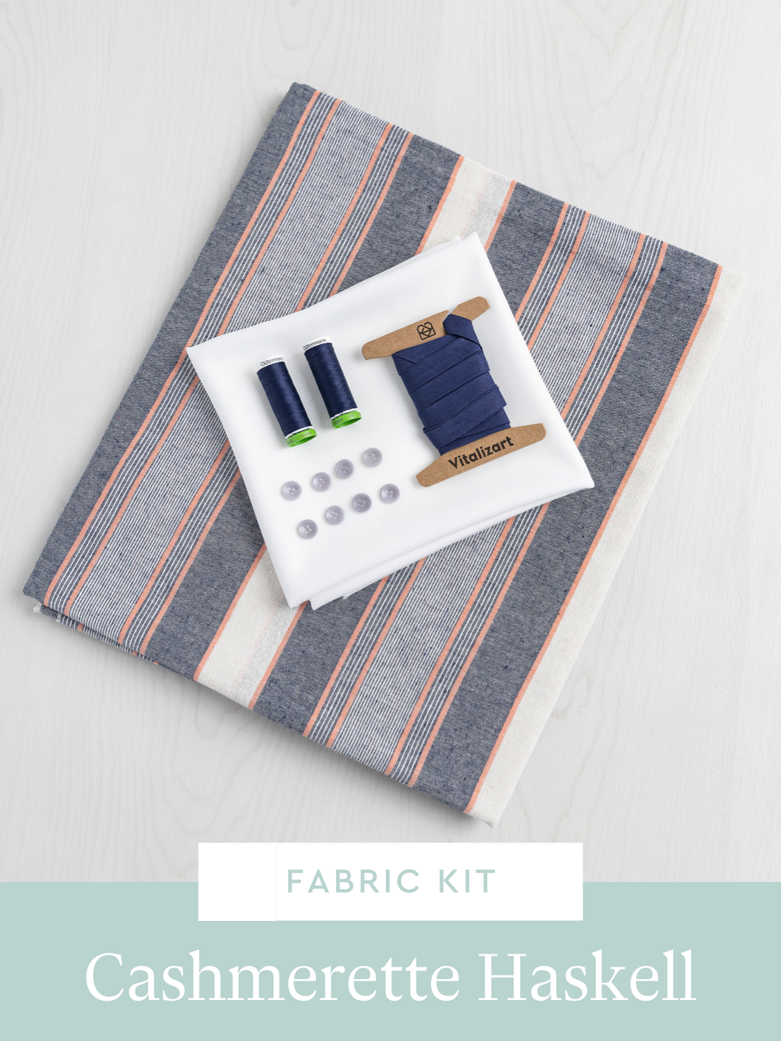 Haskell Shirt Kit | Mixed Stripes Recycled Cotton