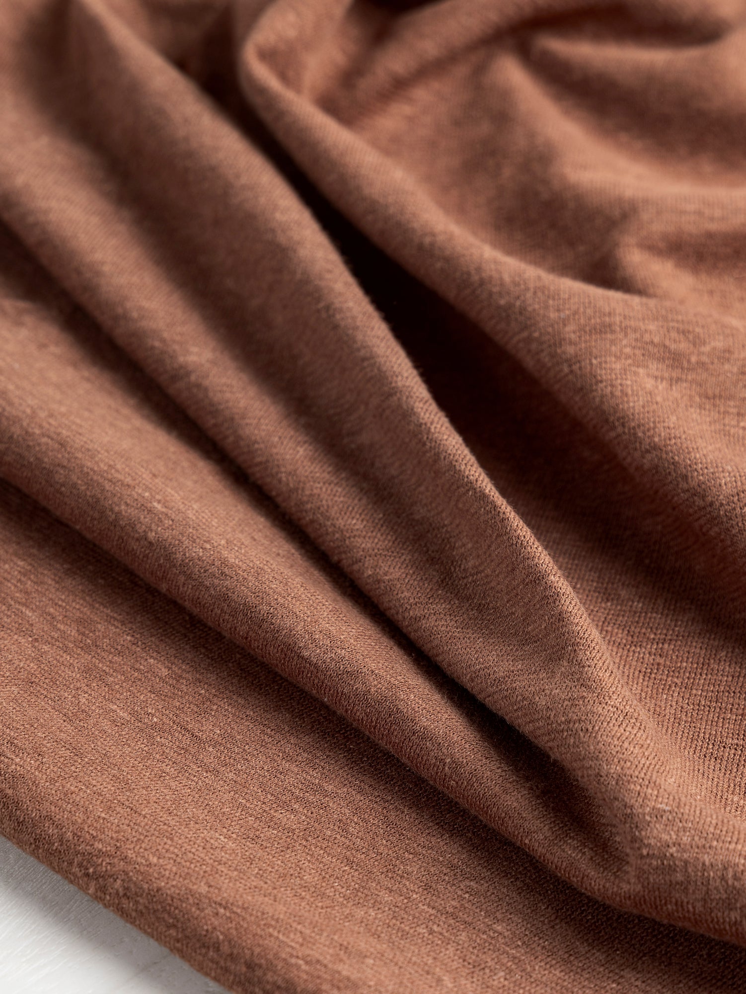 Hemp Organic Cotton Jersey Knit Cinnamon Core Fabrics