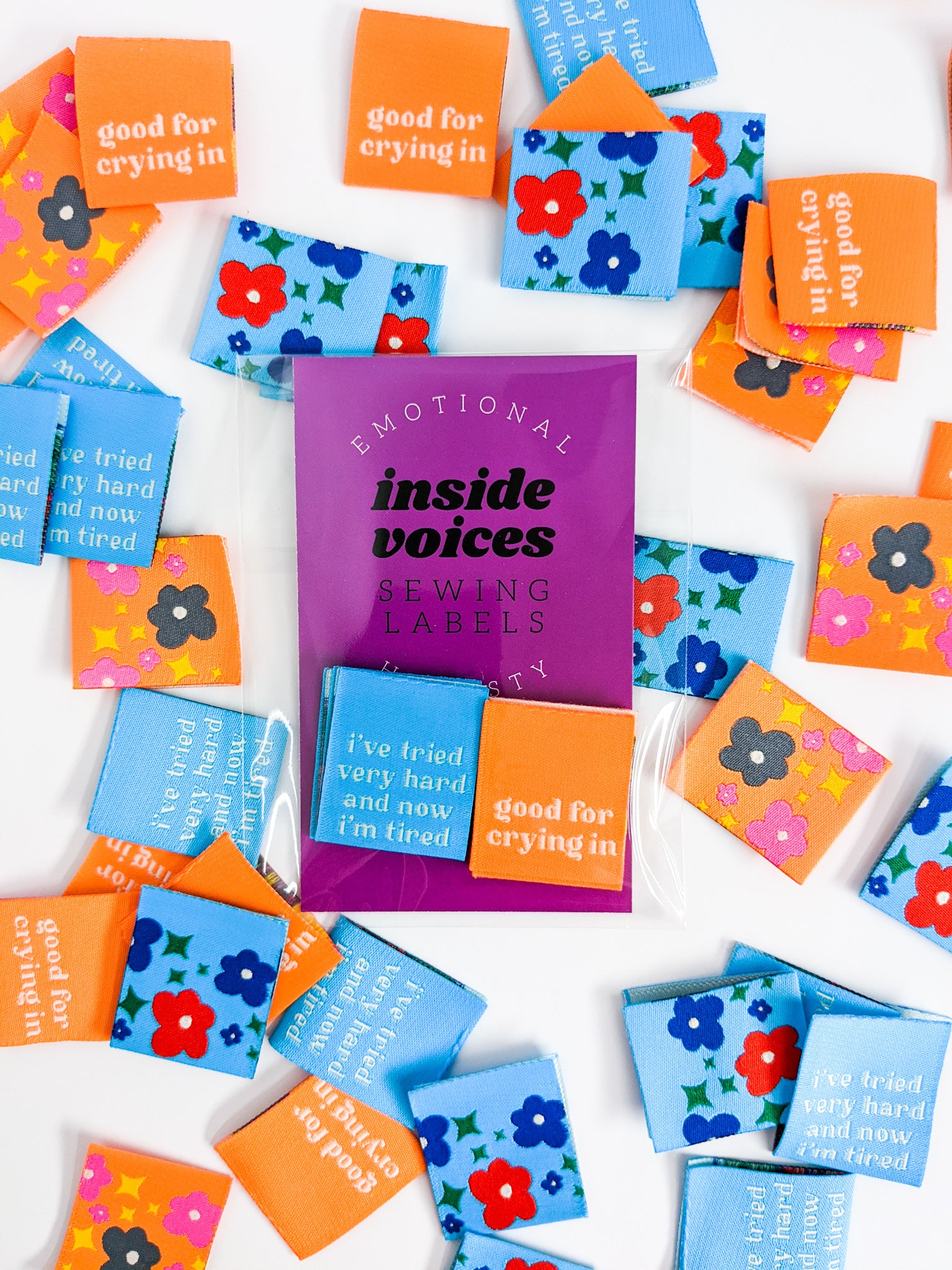 Inside Voices Sewing Labels Multipack: Emotional Honesty