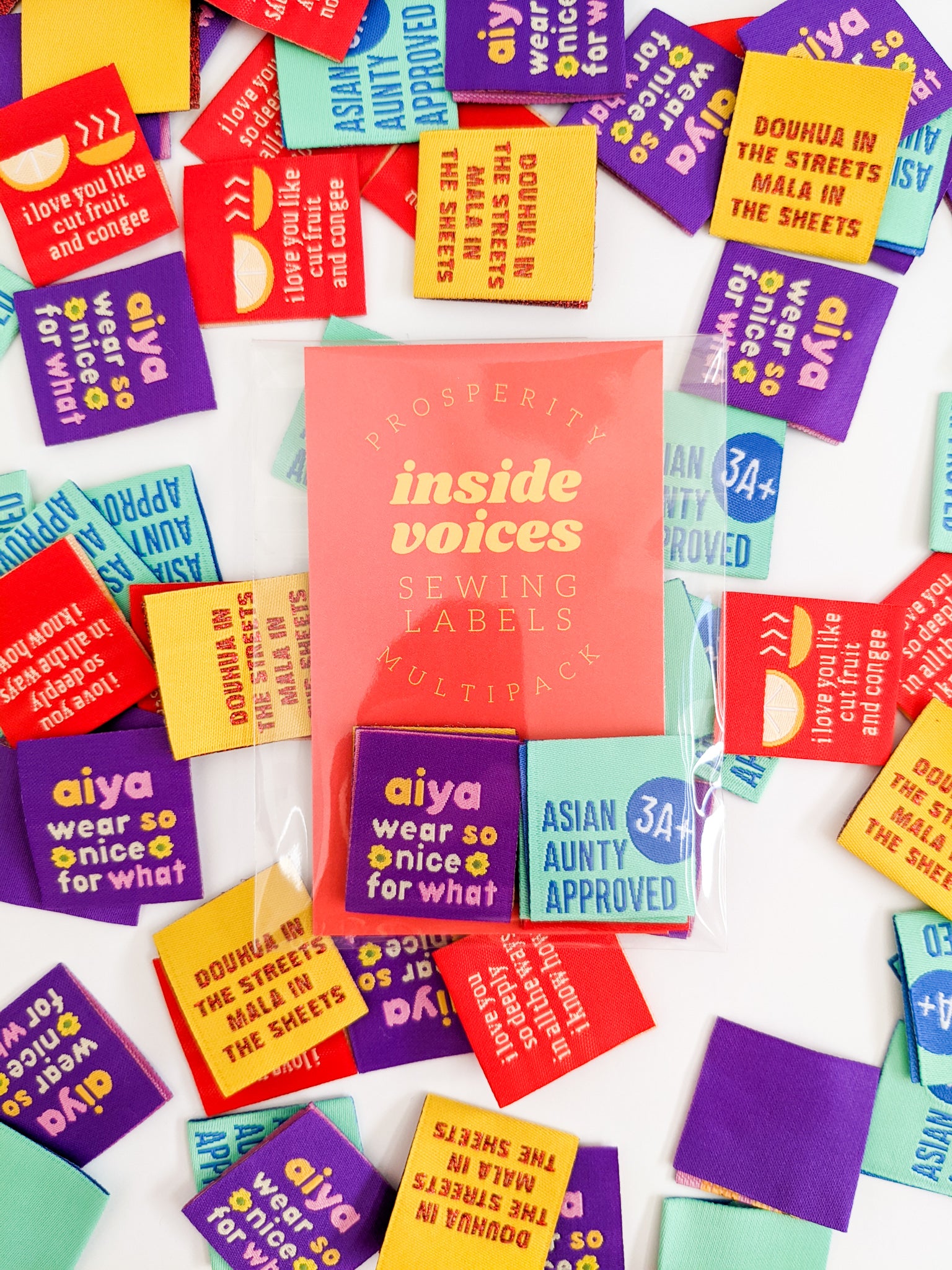 Inside Voices Sewing Labels Multipack: Prosperity | Core Fabrics