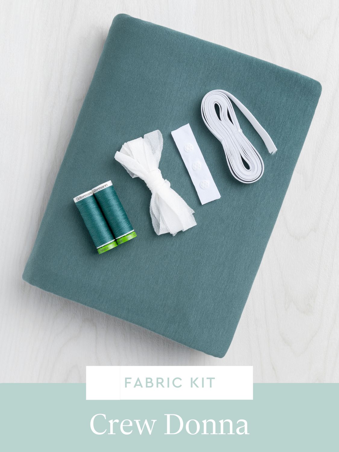 Kit Combinaison Donna | Jersey de coton biologique et spandex Eucalyptus