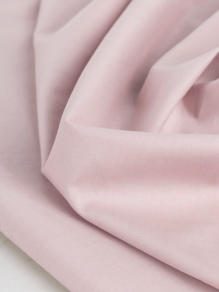 Lightweight Silky Cotton Poplin - Light Pink