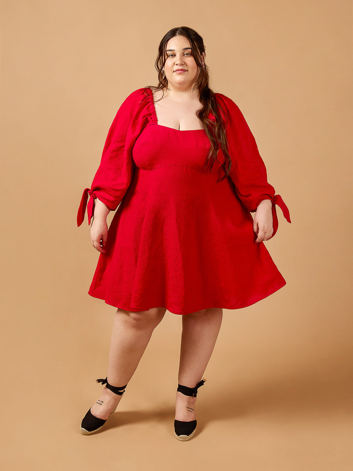 Lilas Dress Kit - Tomato Midweight European Linen | Core Fabrics