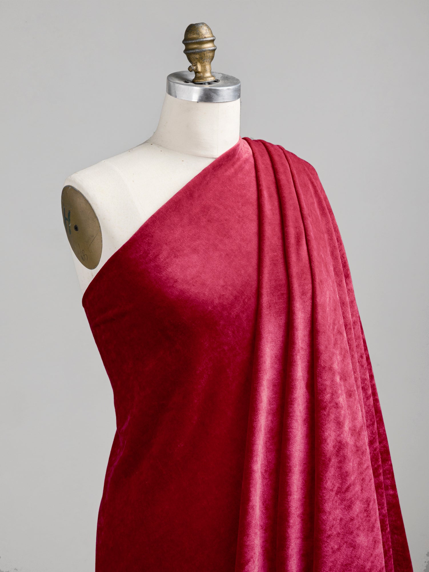 F-BAM007-004-Luxe-Bamboo-Organic-Cotton-Stretch-Velour-Garnet-Core-Fabrics-draped.JPG