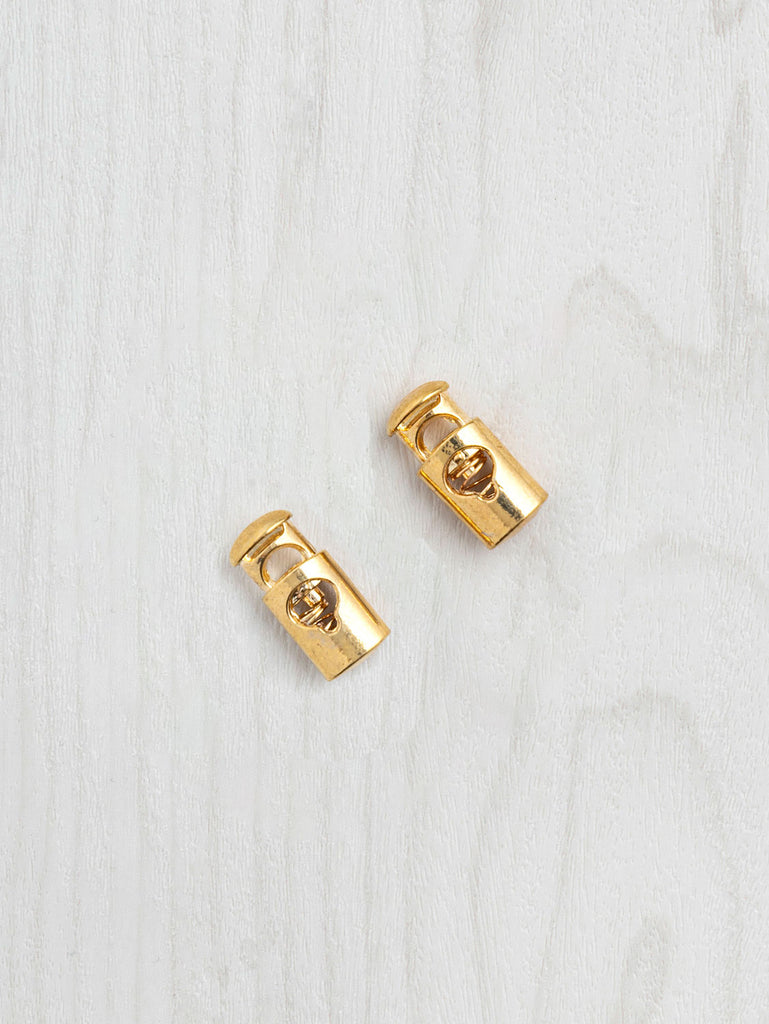 Large Cord Lock Gold - Pack of 2