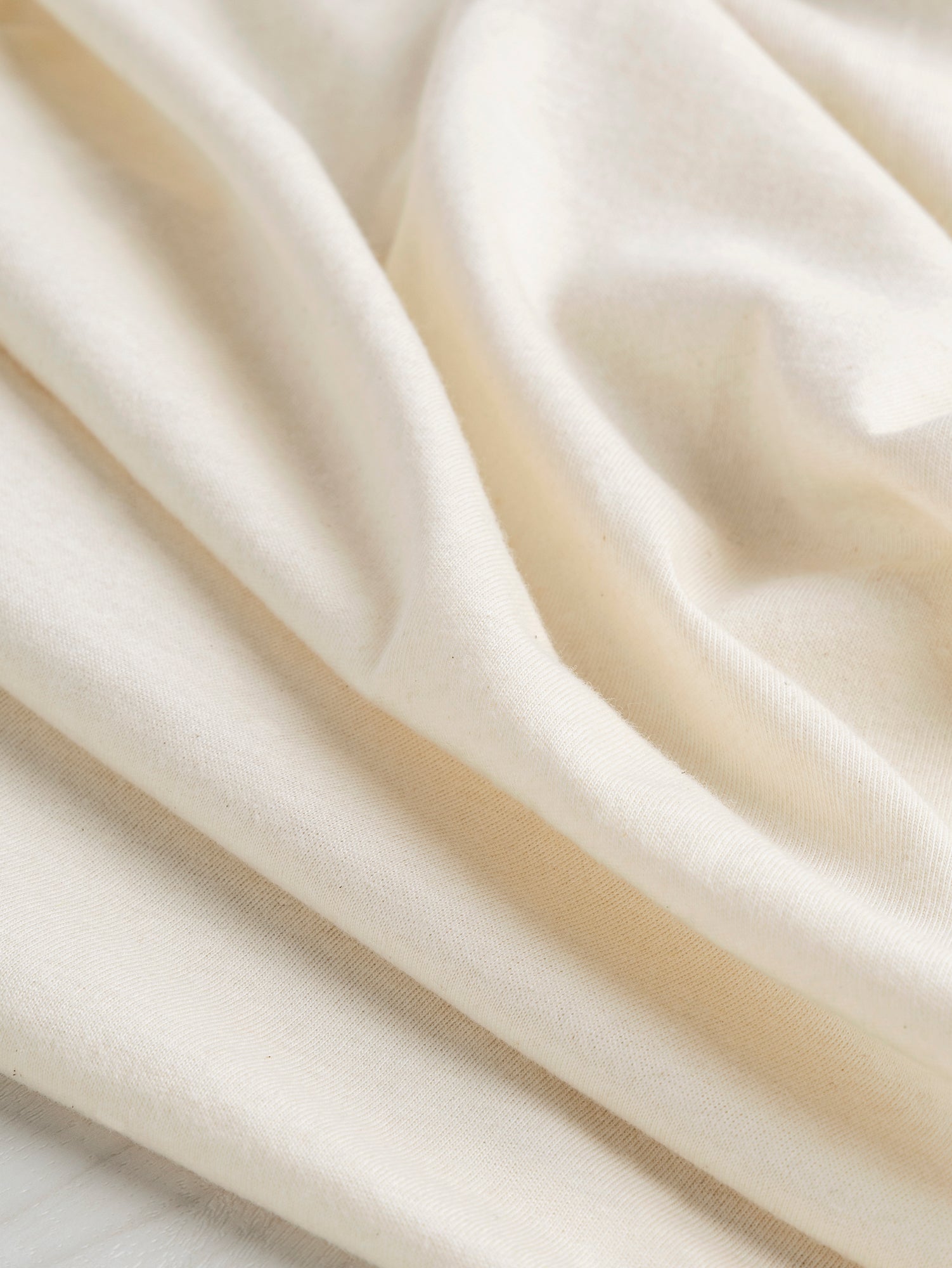 Organic Cotton Jersey Knit Natural Core Fabrics