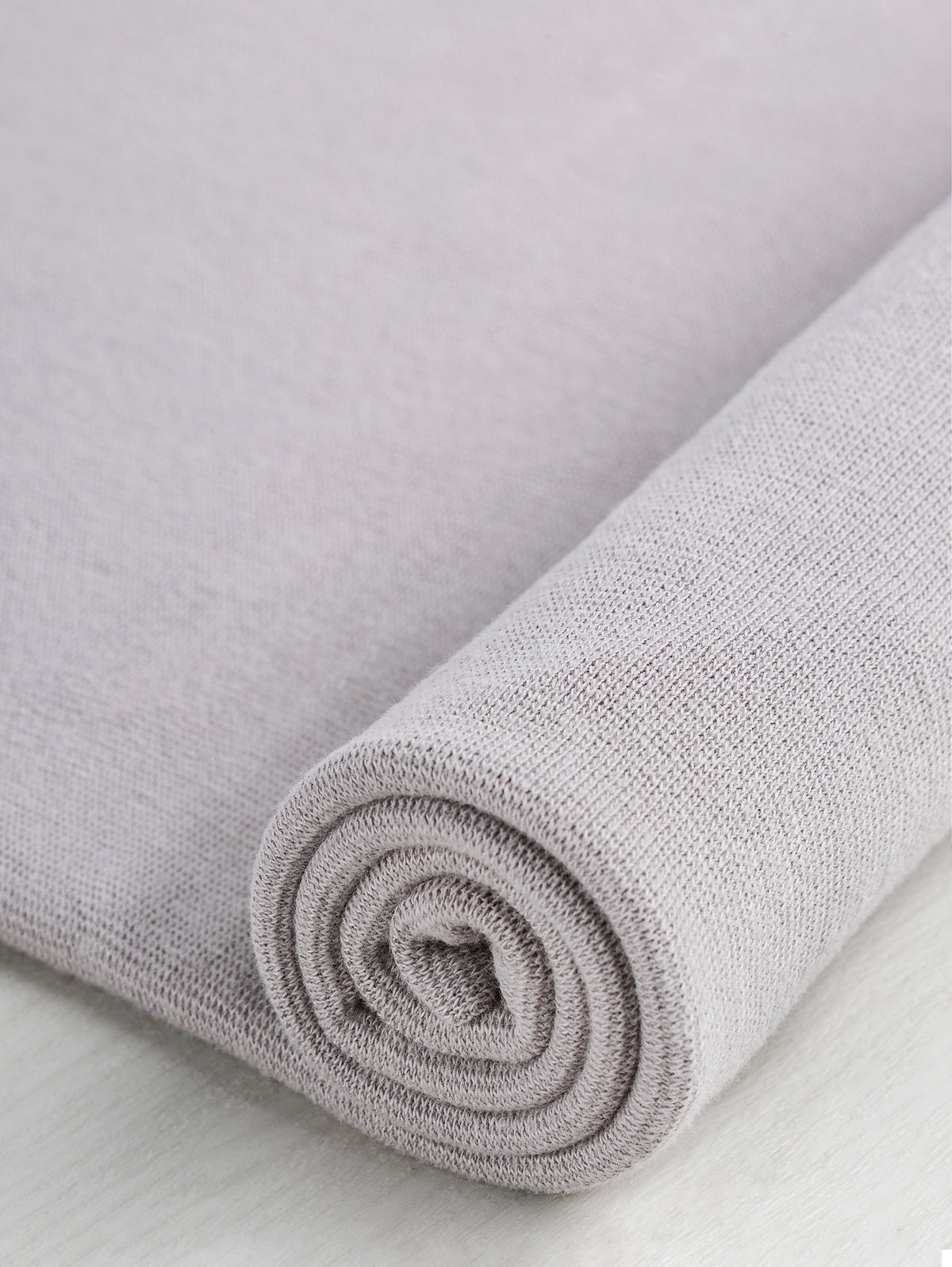 Organic Cotton Spandex 1x1 Rib Knit - Cloud | Core Fabrics
