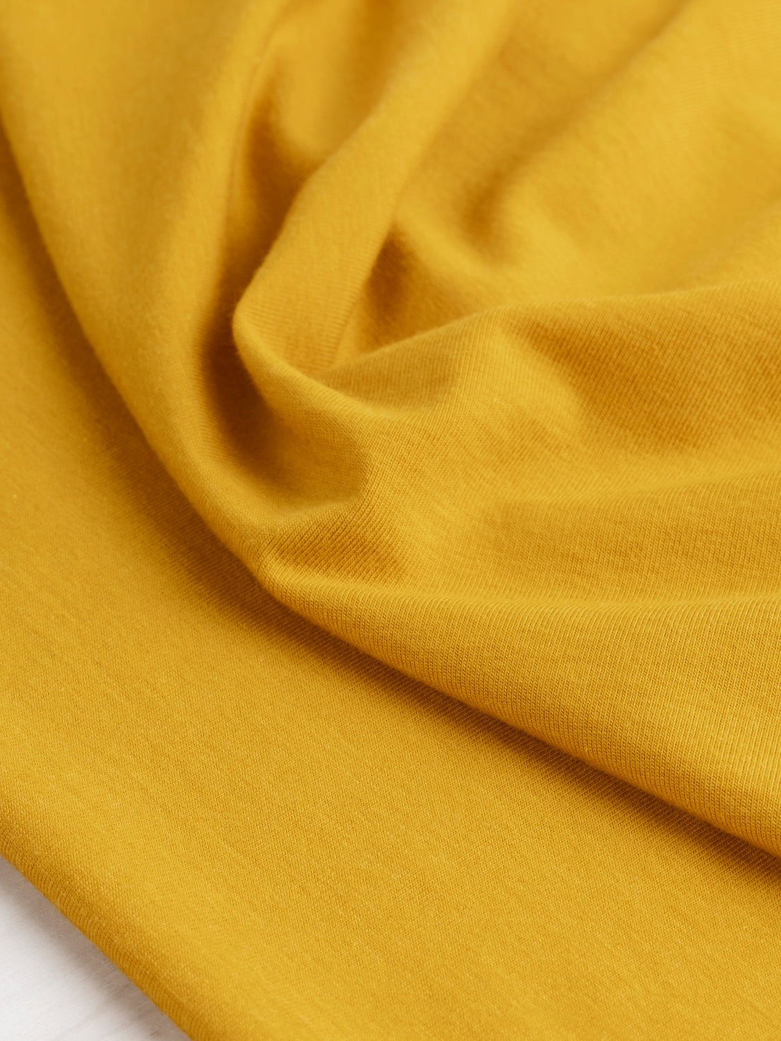 Organic Cotton + Tencel Stretch Knit Jersey - Honey | Core Fabrics