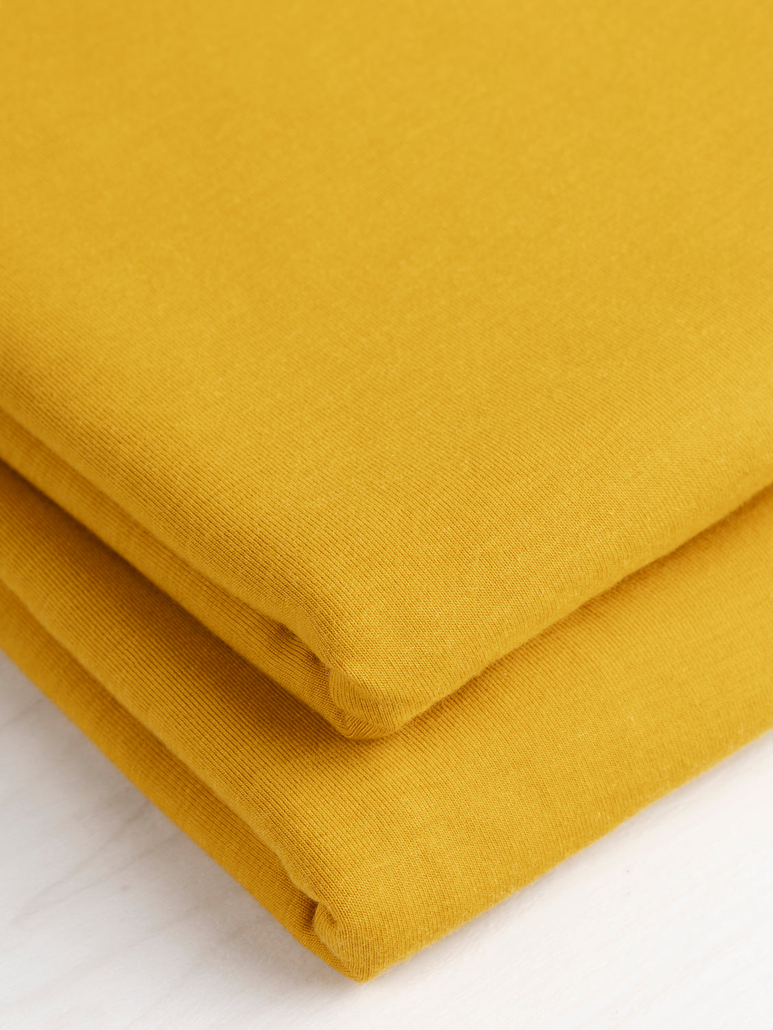 Organic Cotton + Tencel Stretch Knit Jersey - Honey | Core Fabrics