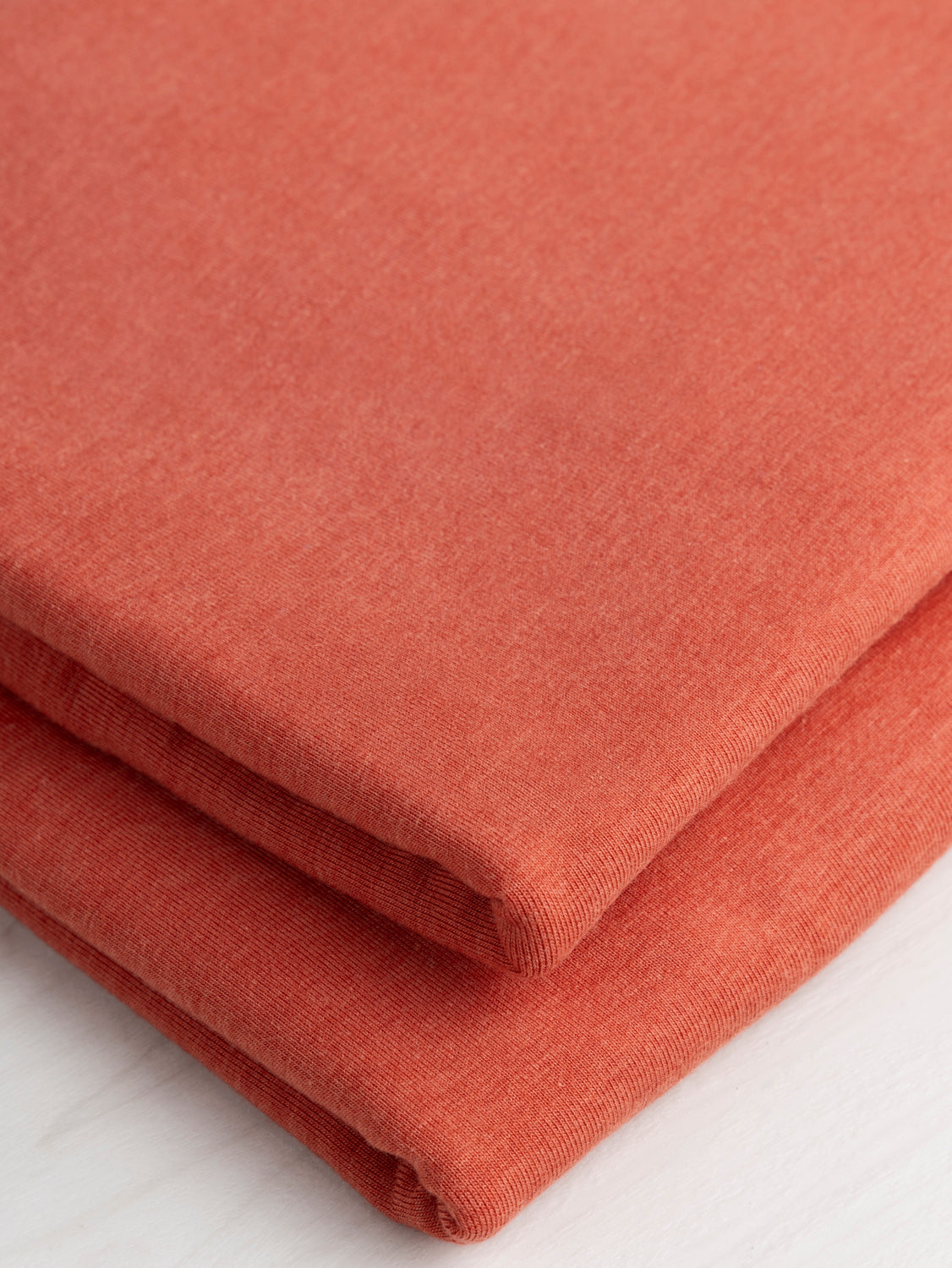 Organic Cotton + Tencel Stretch Knit Jersey - Terracotta | Core Fabrics