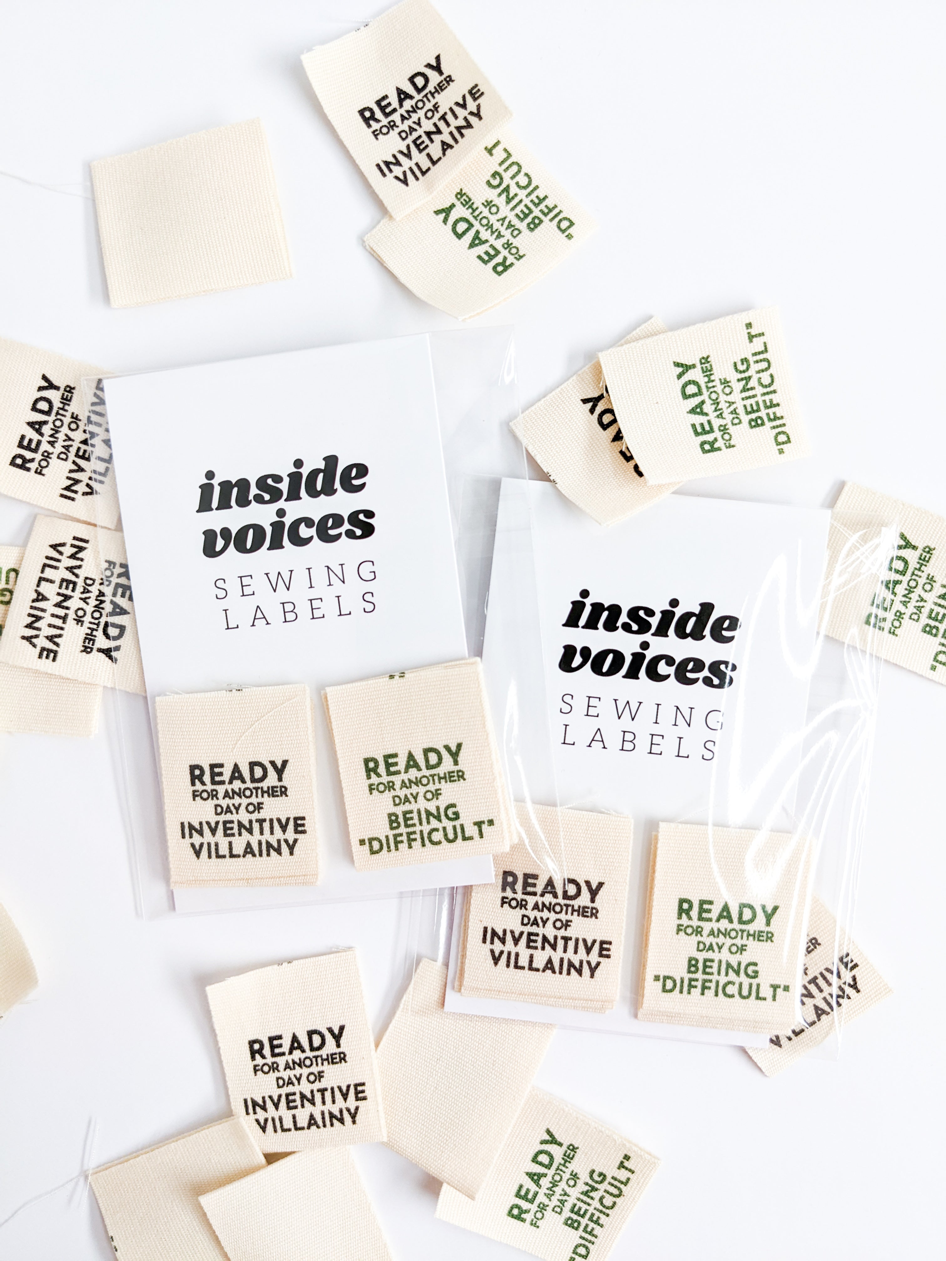 Inside Voices Sewing Labels Singles: Always Sweaty