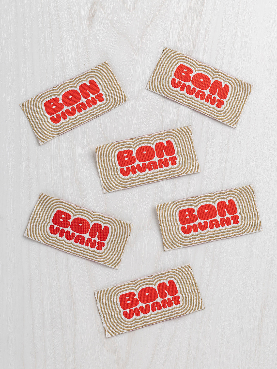 Core Fabrics Sewing Labels: 6 pack - Bon Vivant | Core Fabrics