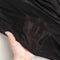 Tricot extensible viscose semi-transparent fin de rouleau - noir