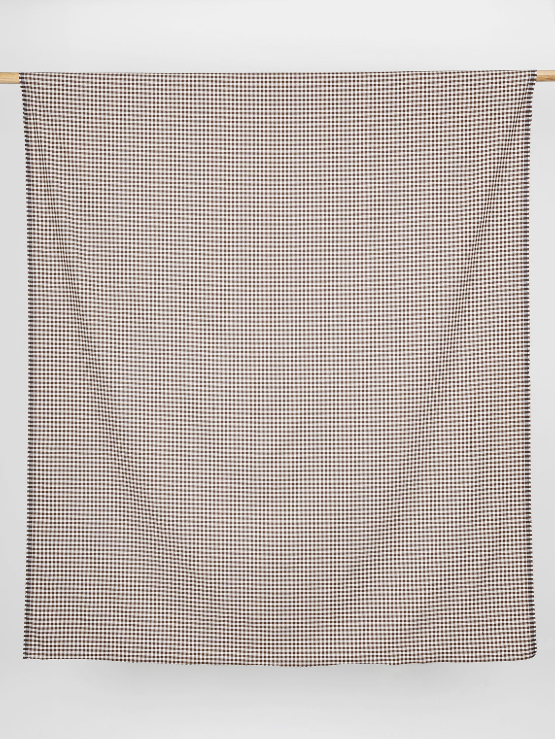 Shepherd Check Organic Cotton Flannel Twill - Brown + Cream | Core Fabrics