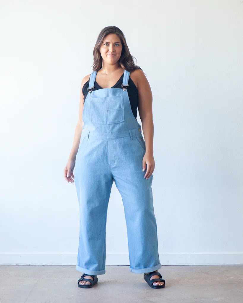 True Bias Sewing Pattern - Riley Overalls | Core Fabrics