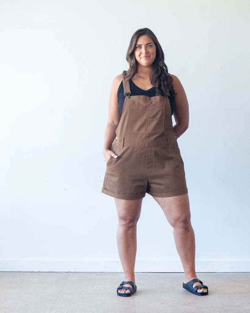 True Bias Sewing Pattern - Riley Overalls | Core Fabrics