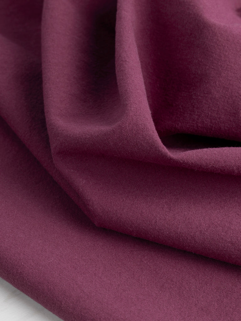 Tumbled Non Stretch Cotton - Amaranth