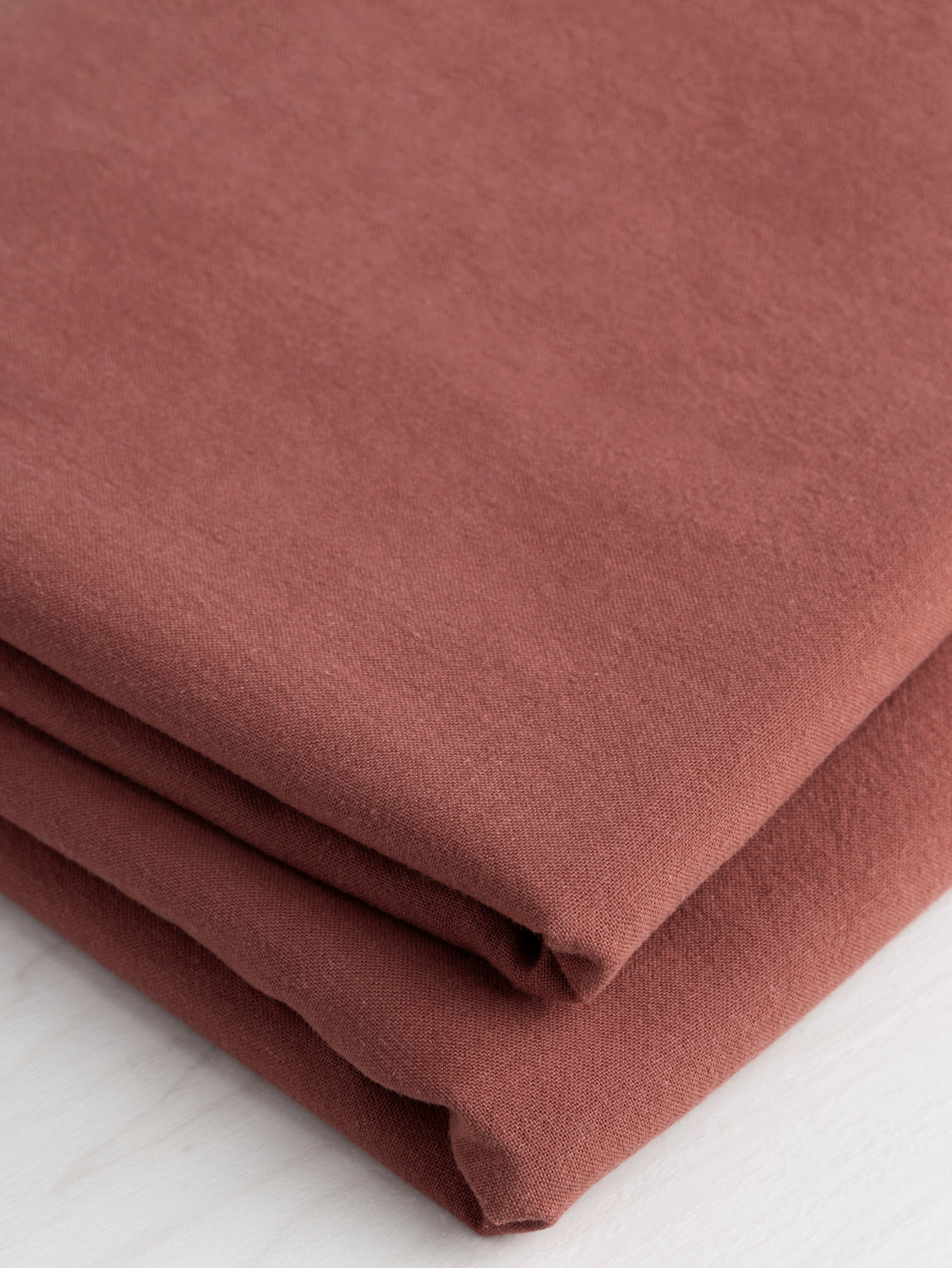 Tumbled Non Stretch Cotton - Mahogany | Core Fabrics