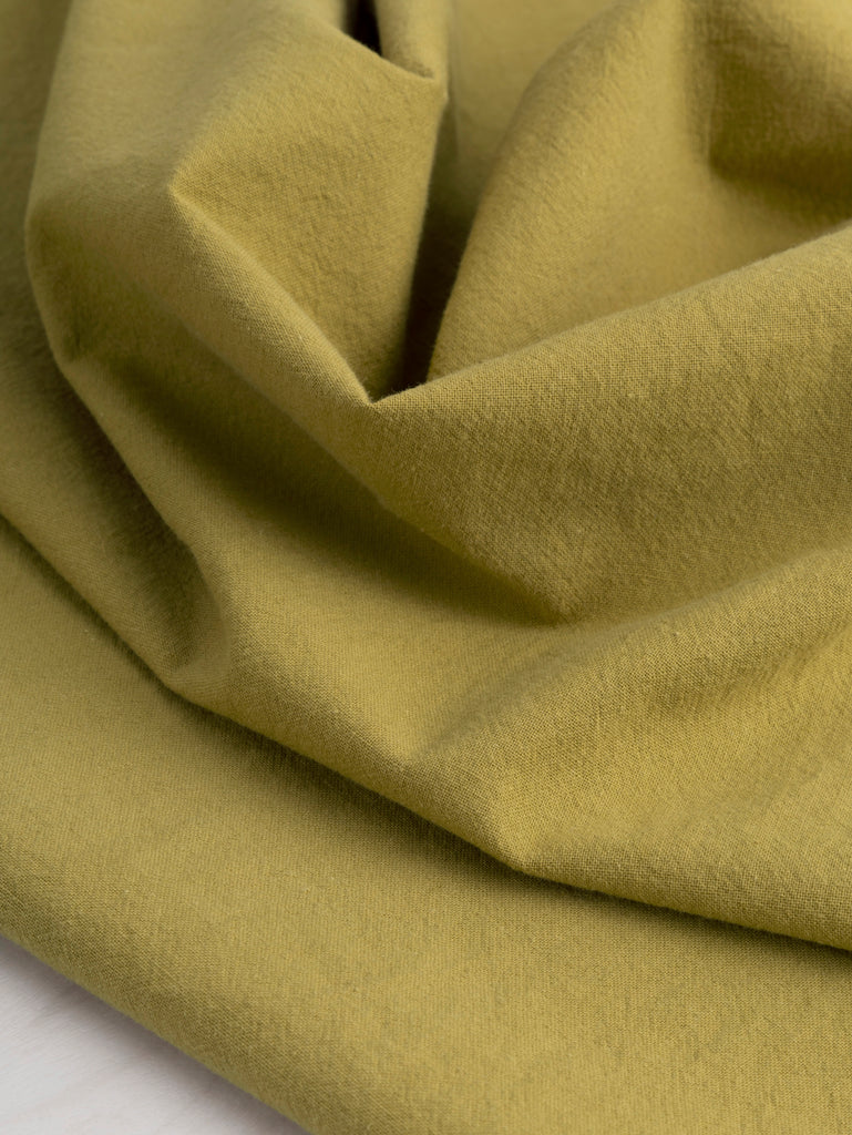 Tumbled Non Stretch Cotton - Pistachio