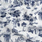 Tuscany Toile Print Japanese Cotton Lawn - White + Indigo