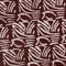 Vague batik de coton artisanal - Chocolat