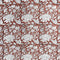 Popeline de coton imprimée motifs floraux des bois - Marron + Ivoire + Noir
