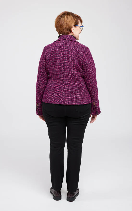 Cashmerette-Canton-Moto-Jacket-Plaid-Back | Core Fabrics